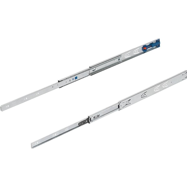 Telescopic Rail L=700 12, 7X46, Full Extension S=700, Fp=35, Steel Zinc-Plated, Side Mount, 1 Pr